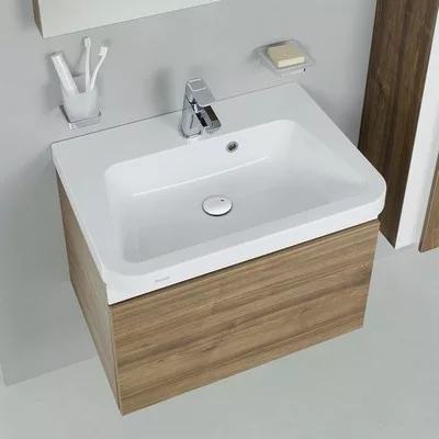 Ravak 10° beépíthető mosdó csaplyukkal 55 cm fehér (XJI01155000)