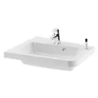 Ravak 10° beépíthető sarokmosdó csaplyukkal balos 55 cm fehér (XJIL1155000)