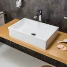 Ravak Formy 01 beépíthető mosdó túlfolyó nélkül 50 cm fehér (XJL01250000)