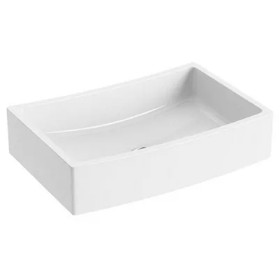 Ravak Formy 02 beépíthető mosdó túlfolyó nélkül 50 cm fehér (XJM01250000)