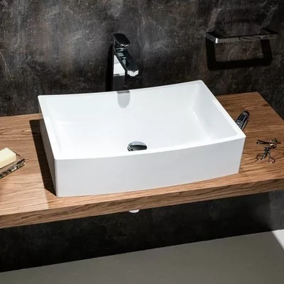 Ravak Formy 02 beépíthető mosdó túlfolyó nélkül 60 cm fehér (XJM01260000)