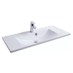 Ravak Flat 90 mosdó fehér, nyílással