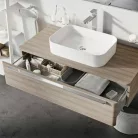 Ravak Ceramic Slim R beépíthető mosdó túlfolyó nélkül 55 cm fehér XJX01155002