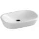 Ravak Ceramic O beépíthető mosdó túlfolyó nélkül 60 cm fehér XJX01160001 rajza