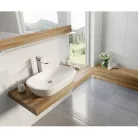 Ravak Ceramic O beépíthető mosdó túlfolyó nélkül 60 cm fehér XJX01160001