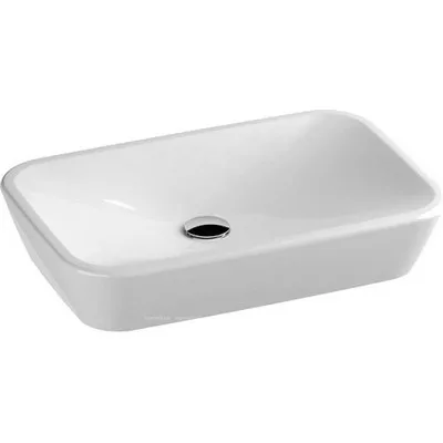 Ravak Ceramic R beépíthető mosdó túlfolyó nélkül 60 cm fehér XJX01160002 rajza
