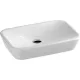 Ravak Ceramic R beépíthető mosdó túlfolyó nélkül 60 cm fehér XJX01160002 rajza