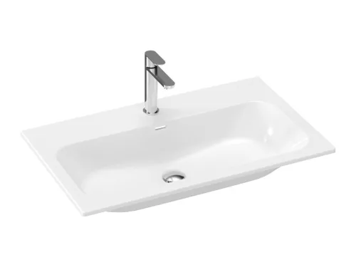 Ravak Chrome Slim 80 kerámiamosdó, fehér, furattal