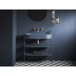   Ravak Yard 80 kerámiamosdó Deepsea Blue, túlfolyó furat nélkül