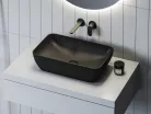 Ravak Uni Slim 50 R kerámiamosdó, matt fekete