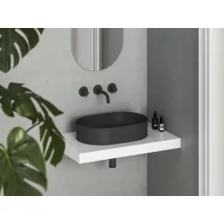 Ravak Ceramic Slim O 55 kerámiamosdó matt fekete