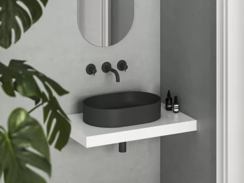 Ravak Ceramic Slim O 55 kerámiamosdó matt fekete