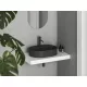 Ravak Ceramic Slim Shelf O 55 kerámiamosdó matt fekete