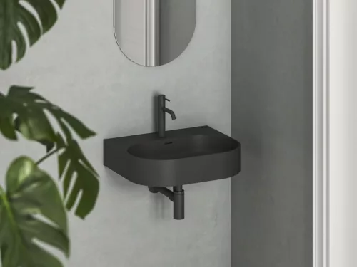 Ravak Ceramic Slim Wall O 55 N kerámiamosdó matt fekete
