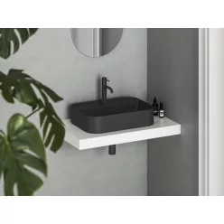 Ravak Ceramic Slim Shelf R 55 kerámiamosdó matt fekete