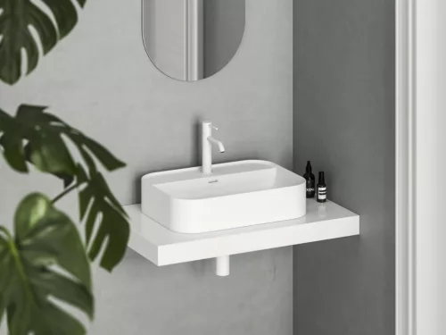 Ravak Ceramic Slim Shelf R 55 kerámiamosdó matt fehér