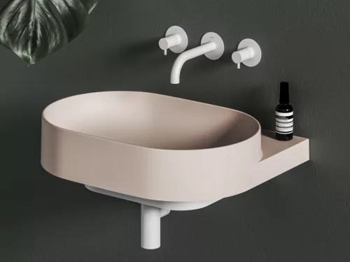 Ravak Yard 60 kerámiamosdó Alabaster Pink, túlfolyó furat nélkül
