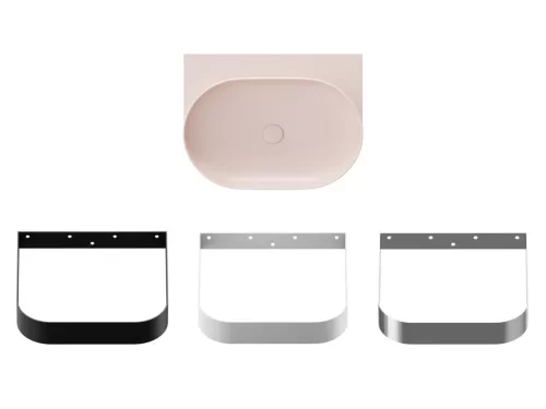 Ravak Yard 60 kerámiamosdó Alabaster Pink, túlfolyó furat nélkül