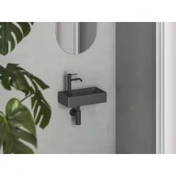 Ravak Veda Wall 40 kézmosó bal antracit