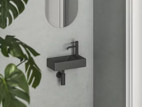 Ravak Veda Wall 40 kézmosó jobb antracit