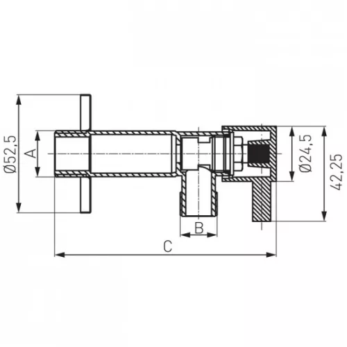 Ferro Z1234C kerámiabetétes 98 mm sarokszelep G1/2 G3/4 (Z1234C)