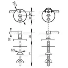 Alcaplast Z127 fém ülőke zsanér (Z127)