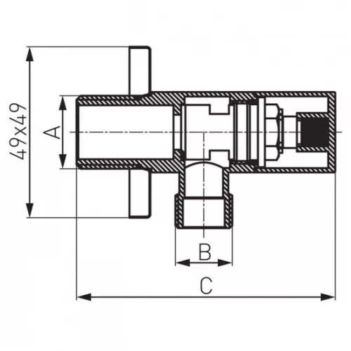 Ferro Quadro Z293 kerámiabetétes szelep 74 mm króm
