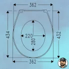 Sanibello Sofclose rendszerű könyen levehető ülőke hagyományos kialakítású WC - k re